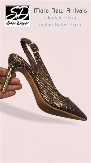 Hey there, shoe-lovers! We've got a fresh batch of jaw-dropping heels that will have you seeing stars. You won't believe the sparkle on these babies. Only $52.99 VAT, in sultry bronze or popping purple, sizes 7-12. And hey, see that bag? Snag it for just $29.99 VAT. Don't sleep on these, fashionistas! #ShoeDepotBahamas #Iloveshoes #NewShoes #IloveHeels #GlamorousHeels | Shoe Depot