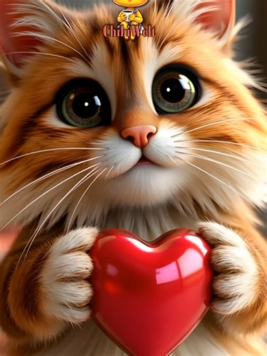 #cat #katze #heart #shorts #vibes Katze mit Herz für dich