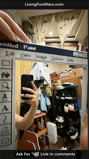 Paint Frame Mirror: Frame your life inside a retro software window