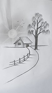 42K views · 597 reactions | Easy Drawing #Art #Draw #Scenery #PencilSketch #Kids #VisualArt #FbReels #Artist #DoodleArt #ForYouPage #ArtWork #Reels | Tahmina Art Gallery | Facebook