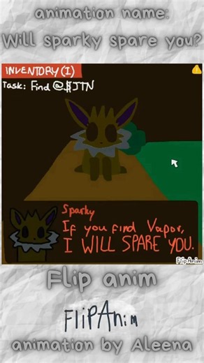 Flipanim: Will Sparky spare you? #flipanim #animation #pokemon #suspense #art #digitalart #cute