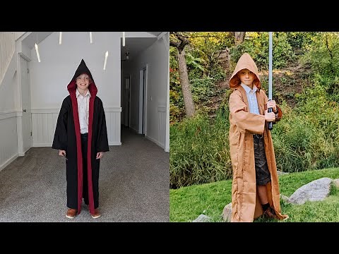 How to Make a DIY Costume Robe (Jedi or Harry Potter) with a Free Sewing Pattern