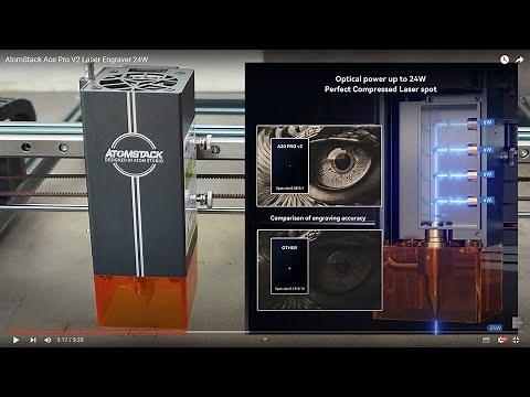 AtomStack Ace Pro V2 Laser Engraver 24W