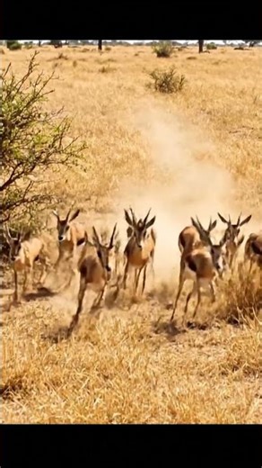 Incredible Wildlife Encounter: Predator Confronts Herd