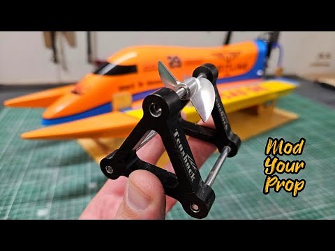 How to Modify your RC boat propeller. Instruction plus test run