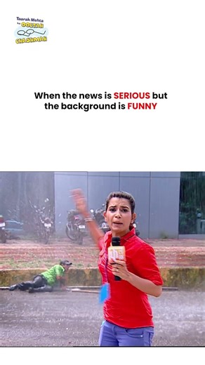 Serious news but FUNNY background ! #tmkoc #funny #comedy #taarakmehta #jethalal #daya