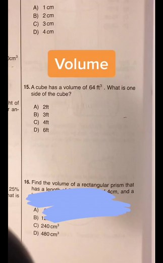 10K views · 119 reactions | Volume ℹ️ #reels #fyp #math...
