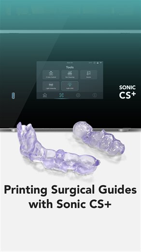 Phrozen Dental on Instagram: "Printing a Surgical Guide with the Sonic CS+​ Are you curious how Sonic CS+ can support a streamlined workflow for printing surgical guides?​ ​ Here’s a look at how it provides supports stable printing, consistent accuracy, and smooth chairside intergration.​ 👉 Follow us for more Sonic CS+ workflow.​ #Dental3DPrinting #SurgicalGuide #DigitalDentistry #PhrozenDental #SonicCSPlus #CUREplus​"