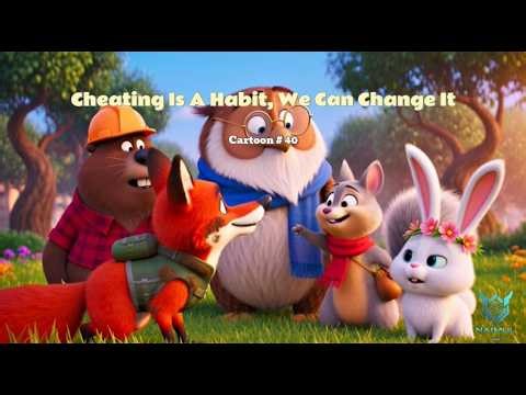 "Cheating Is A Habit -We Can Change It" "Naimul Islam" "3D Cartoon" "Cartoon for Kids" "AI Cartoon"