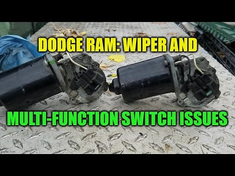 DODGE RAM- Troubleshoot & replace wiper motor & multi-function switch