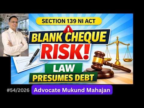 ✅#54/2026👉SC on Blank Cheque-Cheque Bounce Law Explained -Bir Singh vs Mukesh Kumar | S.138 NI Act