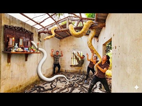 Brave Expert Rescues Younger Sister from Giant White Python
