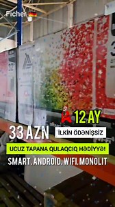 3.5K views · 148 reactions | Dəyərli, izləyicilər yeni ilə özəl sizə möhtəşəm təklifimiz var!殺 32" smart TV 12 aya ilkin ödənişsiz ayda cəmi 33 AZN əldə edə bilərsiz. İkisini alsanız endirim olacaq!珞 Bütün taksit kartları keçərlidir. Bütün suallara cavab üçün:  WhatsApp: 055 205 30 90 albiraz#tv#online#telefon#kredit #taksit #faizsiz #enucuz #ucuzmallar #soyuducu#birkart | Albir.az | Facebook