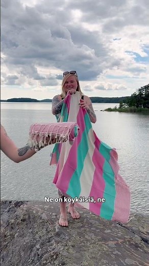 Hamam-pyyhe – paras pyyhe rannalle, retkelle ja matkalle 🏖️ | Saaren Taika Hamam pyyhe