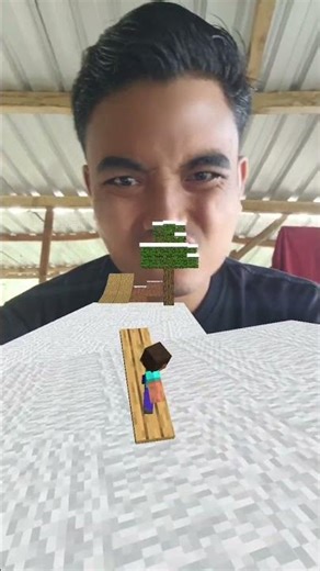 Minecraft snowboarding challange 🏁 only 1% pass #beatbox