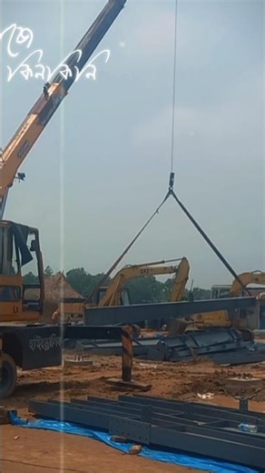 Erection work-Steel Structure #shorts #foryou #trending #housedesign #steelstructure