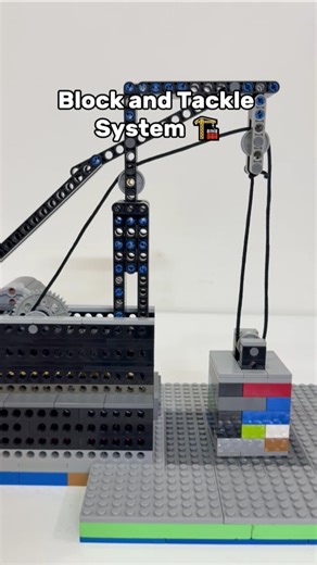 Custom Block and Tackle System ⚙️#LegoTechnic#Engineering
