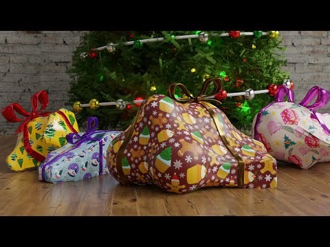 The Easiest Christmas Gift Wrapper for Blender! (Geometry Nodes)