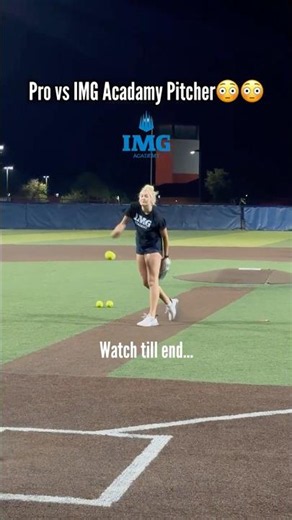 Pro Vs. IMG Academy Softball Pitcher