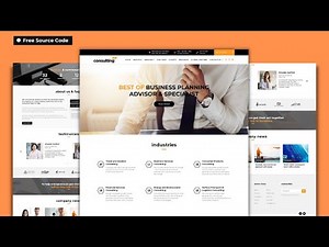 Company Consultancy Website Design - Download Free Templates