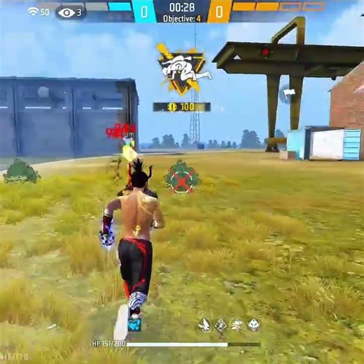 free fire game play 1 Vs 4