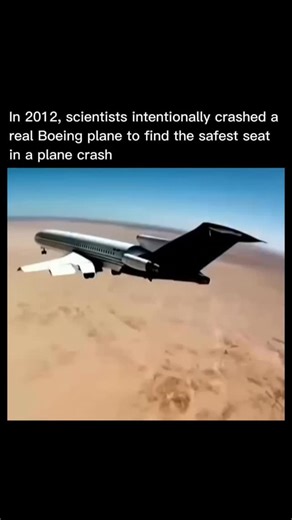 Innowired on Instagram: "Researchers in 2012 ran a jaw-dropping aviation crash test using a remotely flown Boeing 727 in the Mexican desert. Crash test dummies and hundreds of sensors tracked the impact across the plane. Results were revealing: front sections were catastrophic, middle sections survivable with major injuries, and rear sections fared best. Brace position was confirmed to help reduce harm during crashes. A stark reminder of aviation physics in action. Follow @innowired for more sci