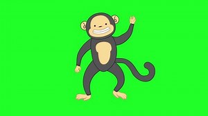 Looping Animated Monkey Fun Cartoon Animation Stock Footage Video (100% Royalty-free) 3683170041 | Shutterstock