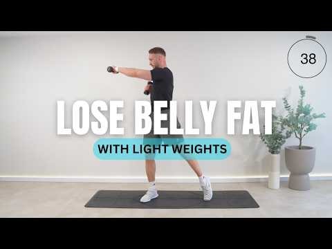 30 Min CARDIO X HIIT | LOSE BELLY FAT | With Light Dumbbells | No Rereats