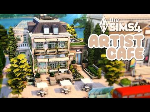 ARTIST CAFE || Kikoi Save File || The Sims 4 Speed Build - NO CC