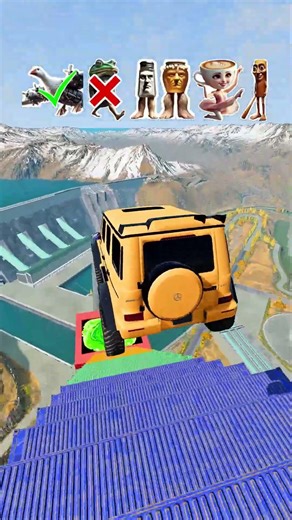 Italian Brainrot Funk vs Jump Challenge - BeamNG.Drive #italianbrainrot