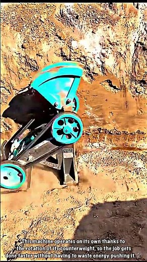 Action of Automatic Soil Compactor Machine in Ditches