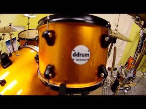 DDrum Journeyman Orange Sparkle drum set kit review