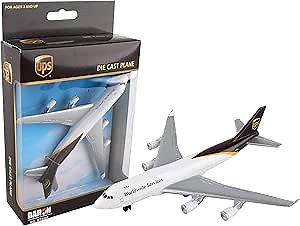 Daron Toy Airplane – UPS – Die-Cast Metal Model Airplane Toy with Plastic Parts for Kids Ages 3+