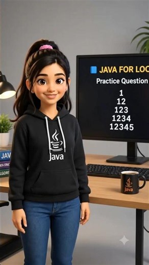 🔥 Java For Loop Pattern Solution | Number Pattern Explained #shortsviral