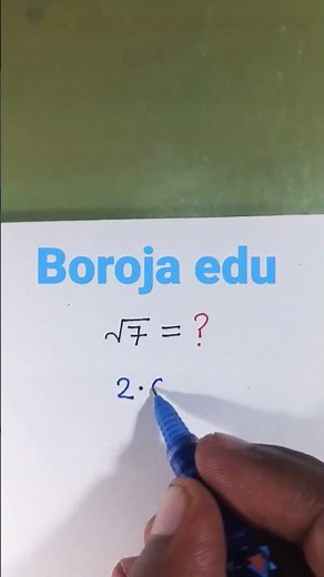 Root 7 value || Value of Root 7 || Root 7 😀😀#maths #shorts