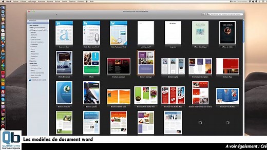 Comment utiliser un modèle word prédéfinis