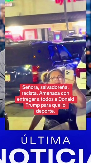 Señora salvadoreña, amenaza con entregar a todos los inmigrantes a Donald Trump, luego de qué estuvo en un restaurante comiendo y terminando de comer, no quiso pagar la cuenta porque dijo que la mesera era una ilegal inmigrante, la comenzó a agredir físicamente, llegó la policía y arrestaron a la señora salvadoreña#ICE #inmigración#inmigrantes#señorasalvadoreña #señorallamaadanaltrump