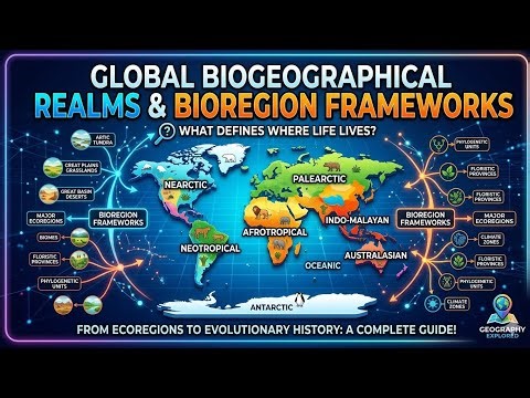 Global Biogeographical Realms and Bioregion Frameworks
