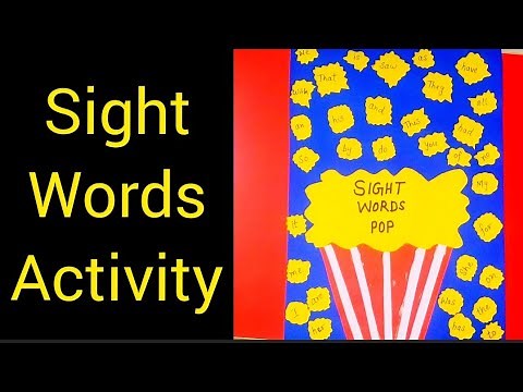 Sight Words | Sight Words Popcorn Activity For Kids | Sight Word Activity