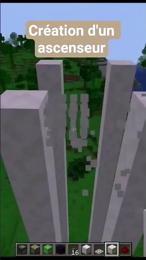création d'un ascenseur dans minecraft #minecraftbuilding #minecraft #minecrafttutorial