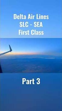 Delta Air Lines Boeing 737-900ER First Class from SLC to SEA Part 3