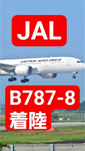 [成田空港] 成田国際空港に着陸するJALのB787-8 #airplane#aviation #成田空港 #jal #boing #b787 #飛行機 #日本