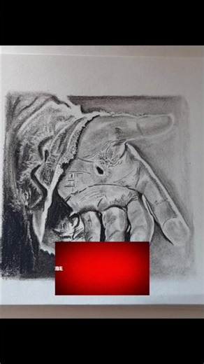 Charcoal 101,All about CHARCOAL drawing, of nailed hand | How to draw Christ's nailed scar hand