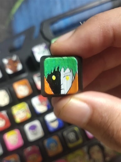 Creative Drawing of Zetsu on Keyboard Keys