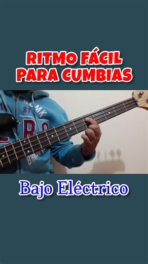 Ritmo fácil para tocar cumbias en bajo eléctrico | Carlos Altamirano