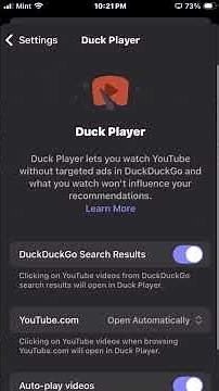 How to Turn On or Off Autoplay on the DuckDuckGo App using an iPhone