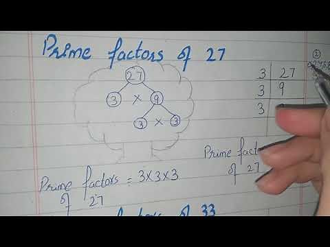 Factor Tree of 27|Prime Factorization of 27