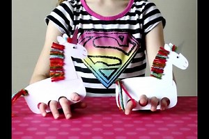 PLAYFUL UNICORN PUPPETS See how to make them: http://iheartcraftythings.com/playful-unicorn-puppets.html | I Heart Crafty Things