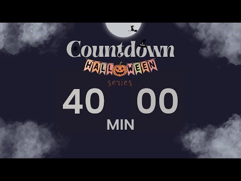 🌙 40-Minute Countdown Timer | Midnight Hour Halloween Series 🌒 Deep Focus Countdown