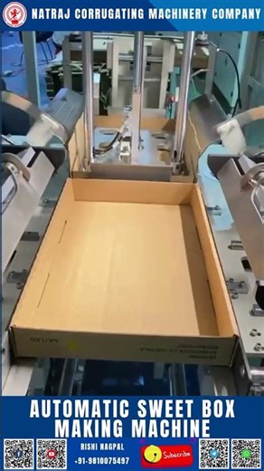 Automatic Sweet Box Making Machine | Natraj Corrugation | Fastest & Smartest Solution